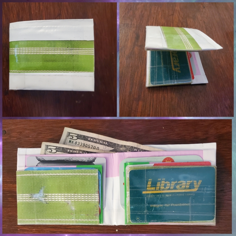 Duct tape wallet - sorority colors 💅